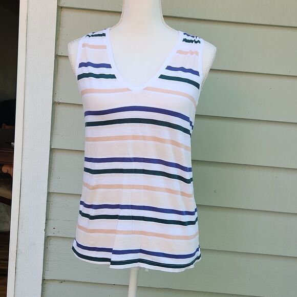 Madewell Multicolor V-neck Tank - Picture 1 of 7